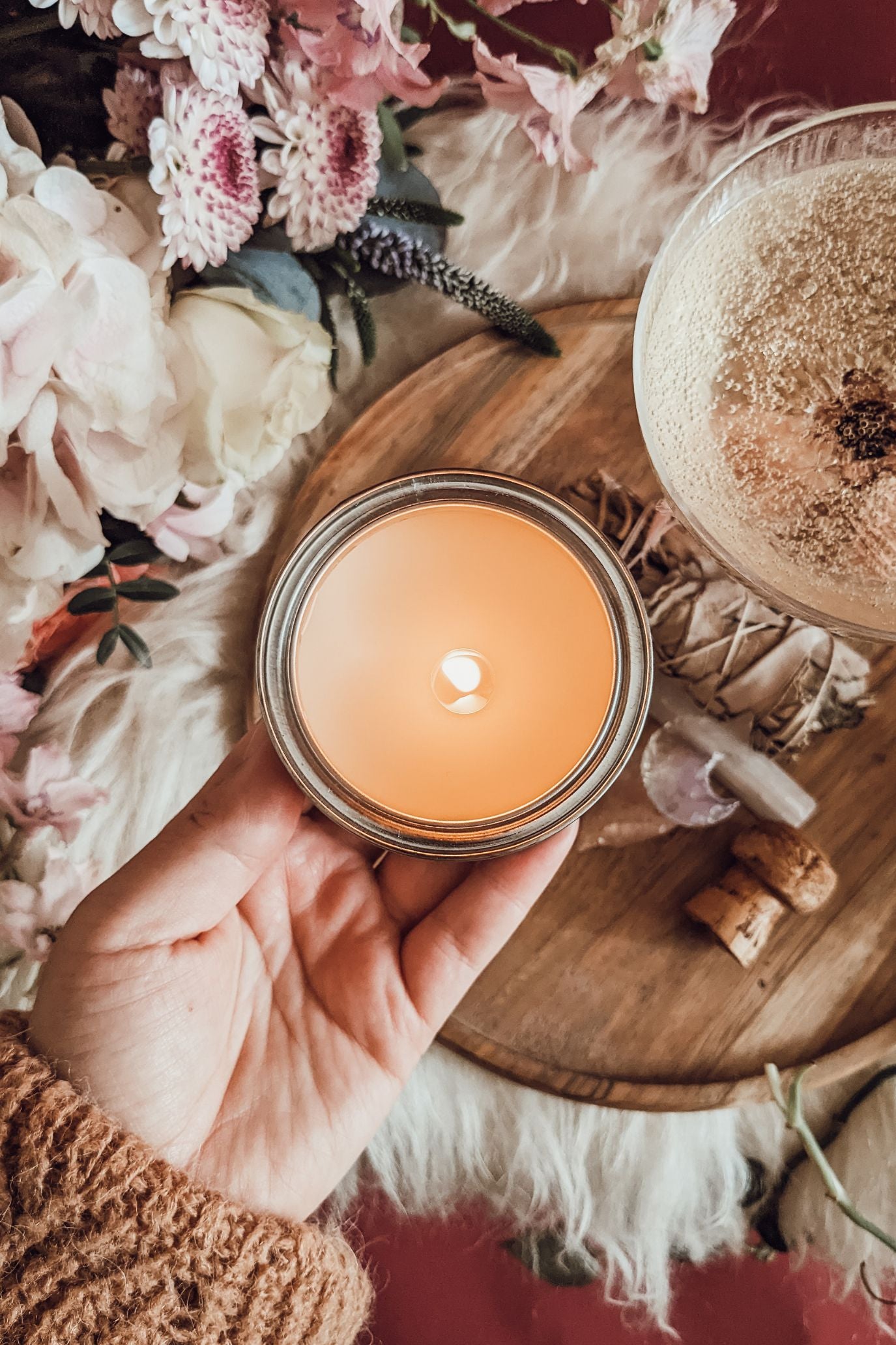 Apple Mint Tin Candle