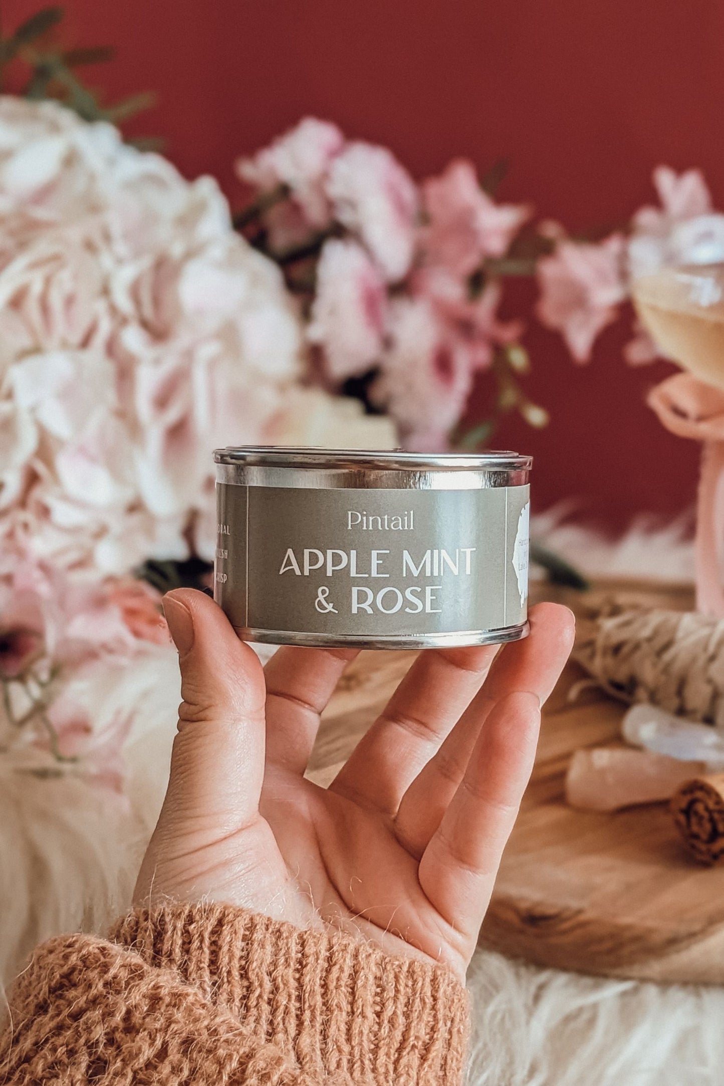 Apple Mint Tin Candle