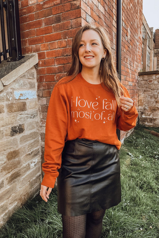 'I Love Fall Most Of All' Sweatshirt