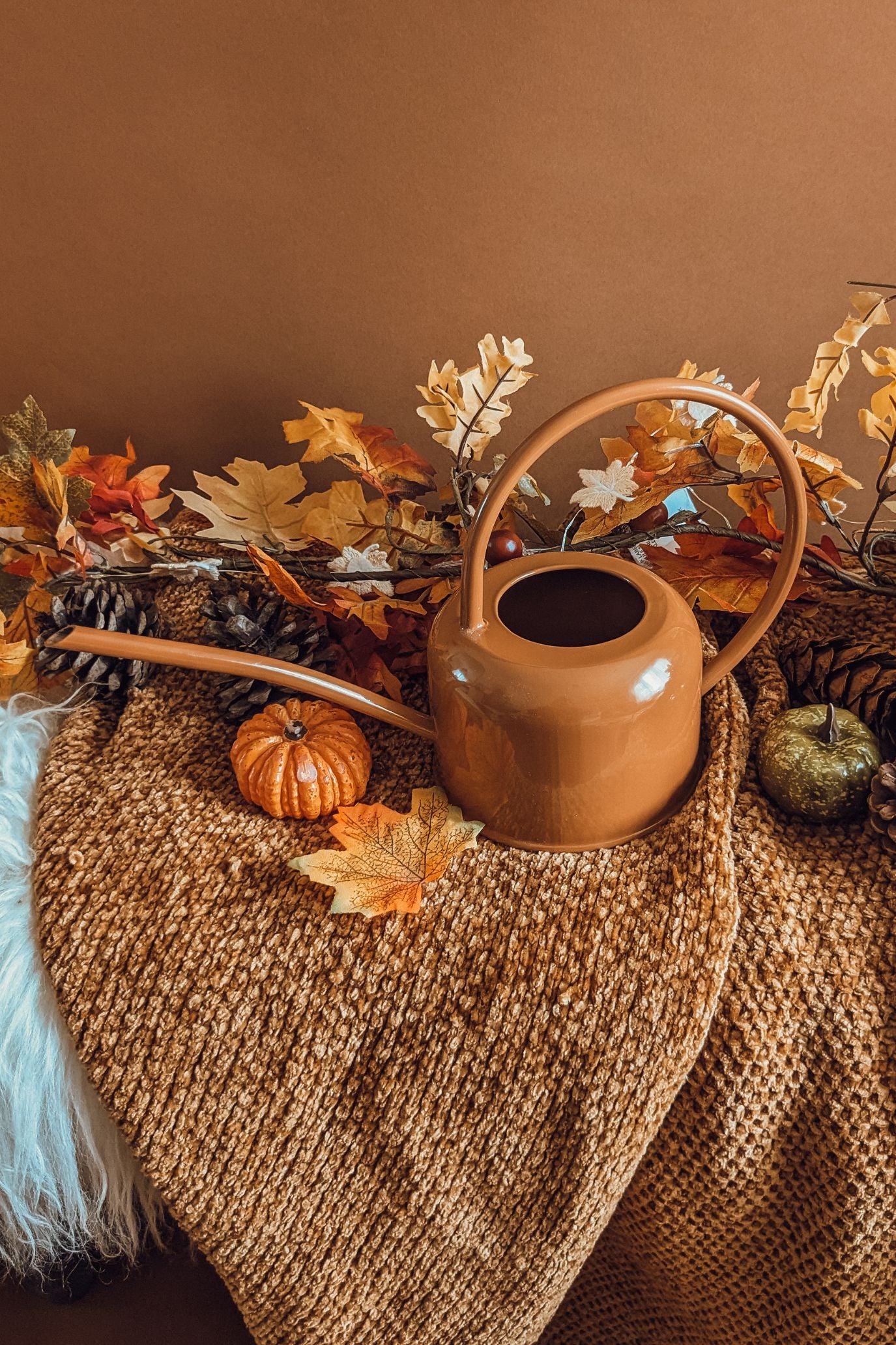 Metal 'Pumpkin' Watering Can