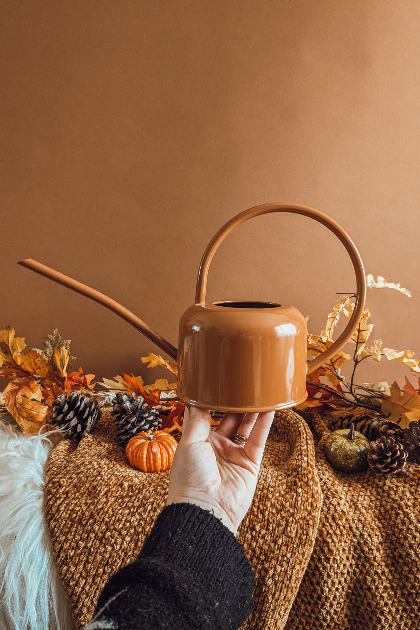 Metal 'Pumpkin' Watering Can