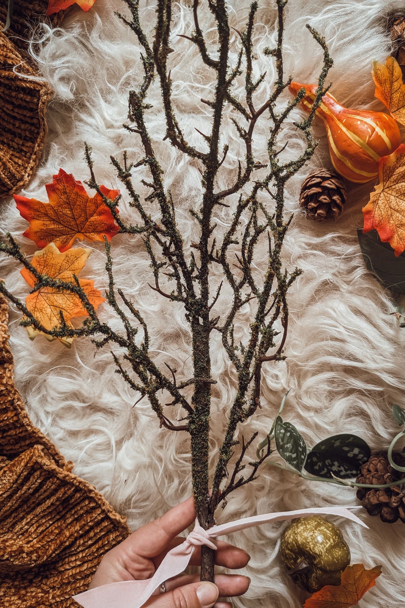 Spooky Autumn Moss Stem