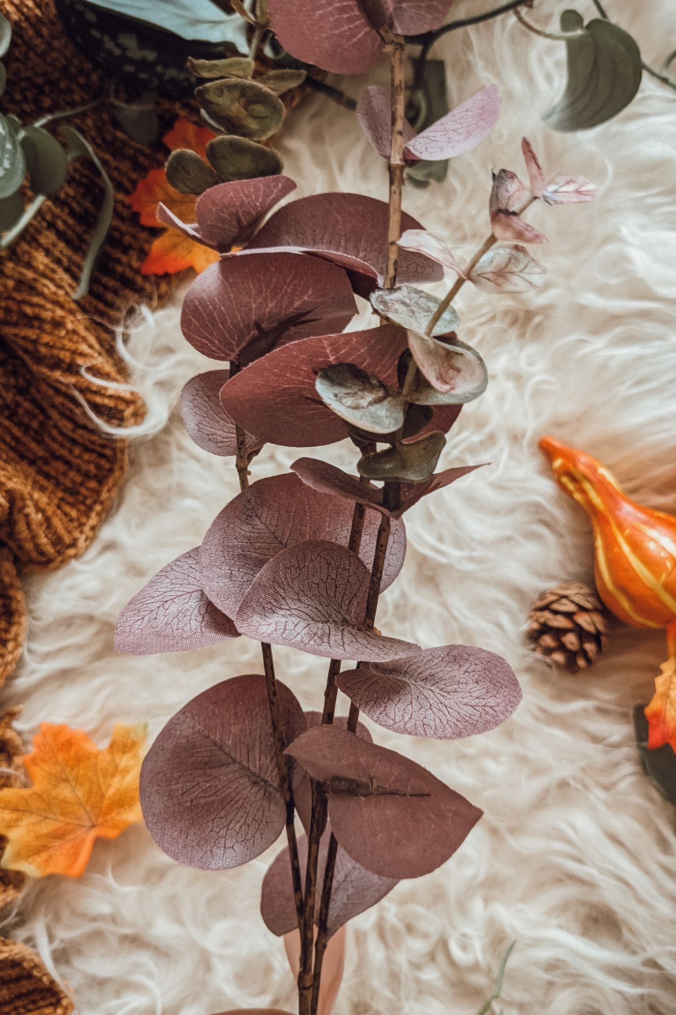 Moody Purple Eucalyptus Stem