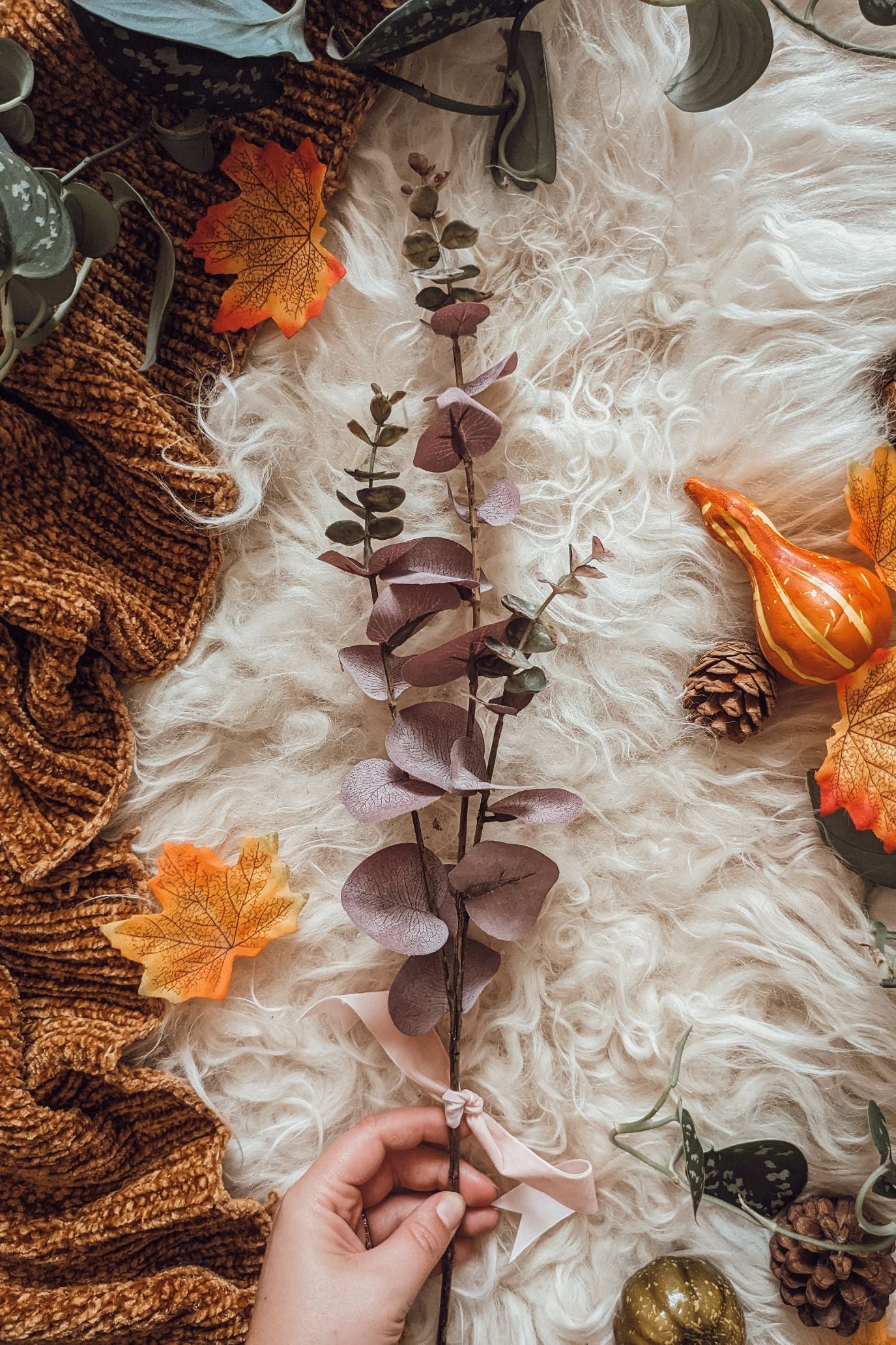 Moody Purple Eucalyptus Stem