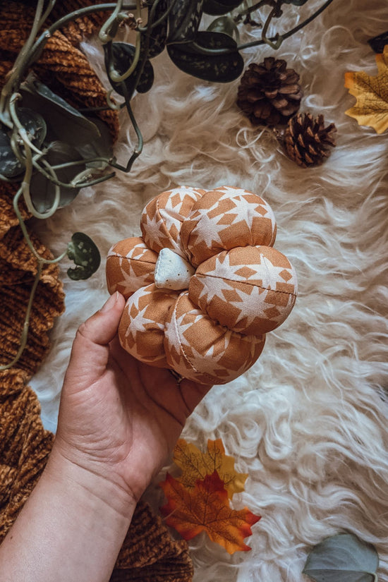 'Autumn Starburst' Cotton Mini Pumpkin