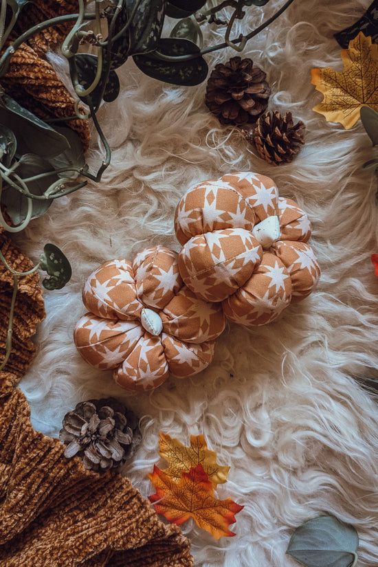 'Autumn Starburst' Cotton Mini Pumpkin