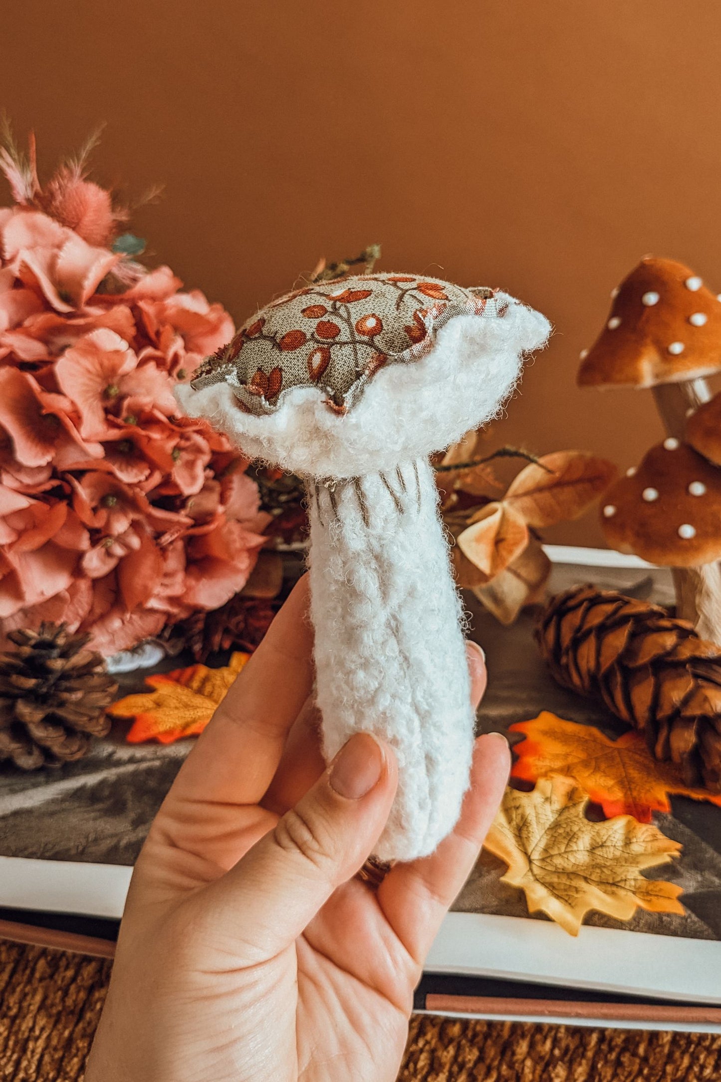 Cozy Acorn Boucle Mushroom- Mini