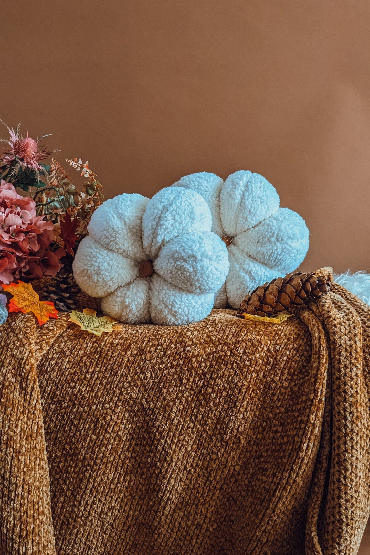 'Latte Foam' Teddy Tall Pumpkin