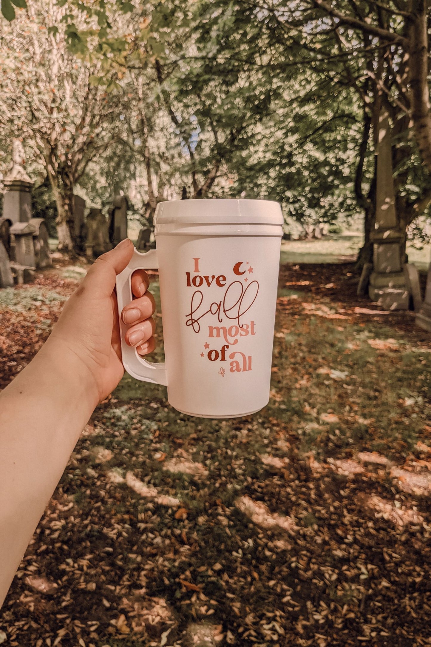 'I Love Fall Most Of All' Travel Thermos