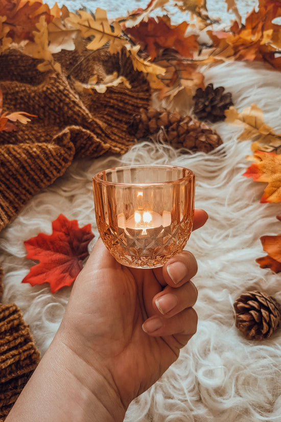 Autumn Leave Tealight - Three Color Options