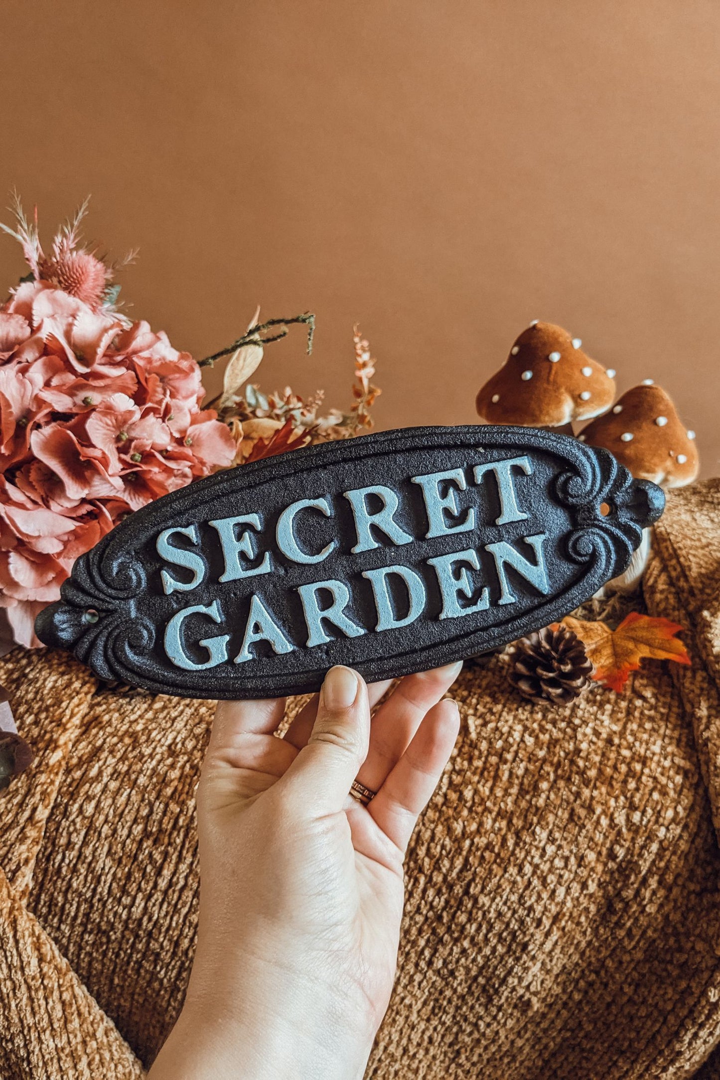 Secret Autumn Garden Metal Sign