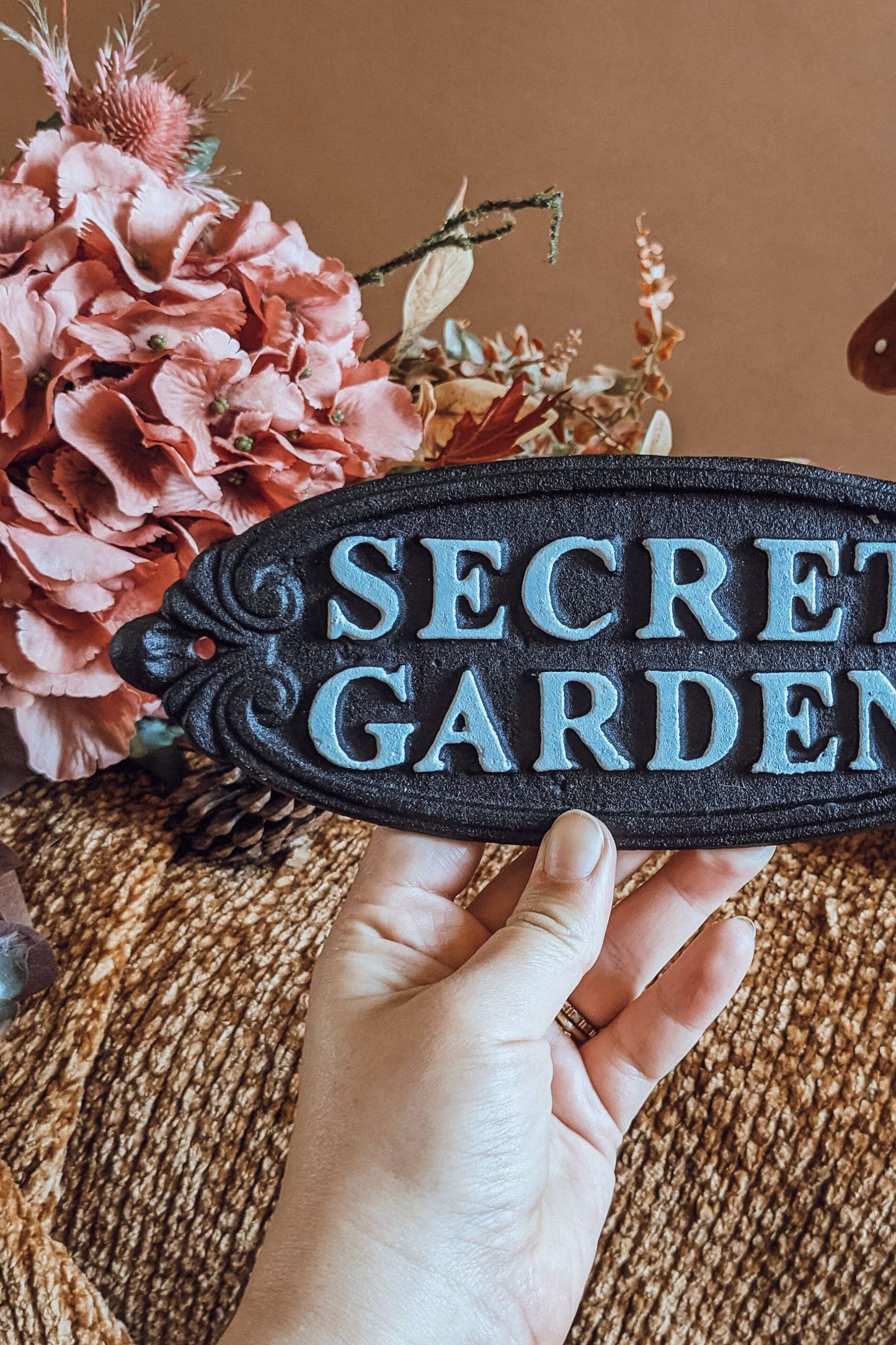 Secret Autumn Garden Metal Sign