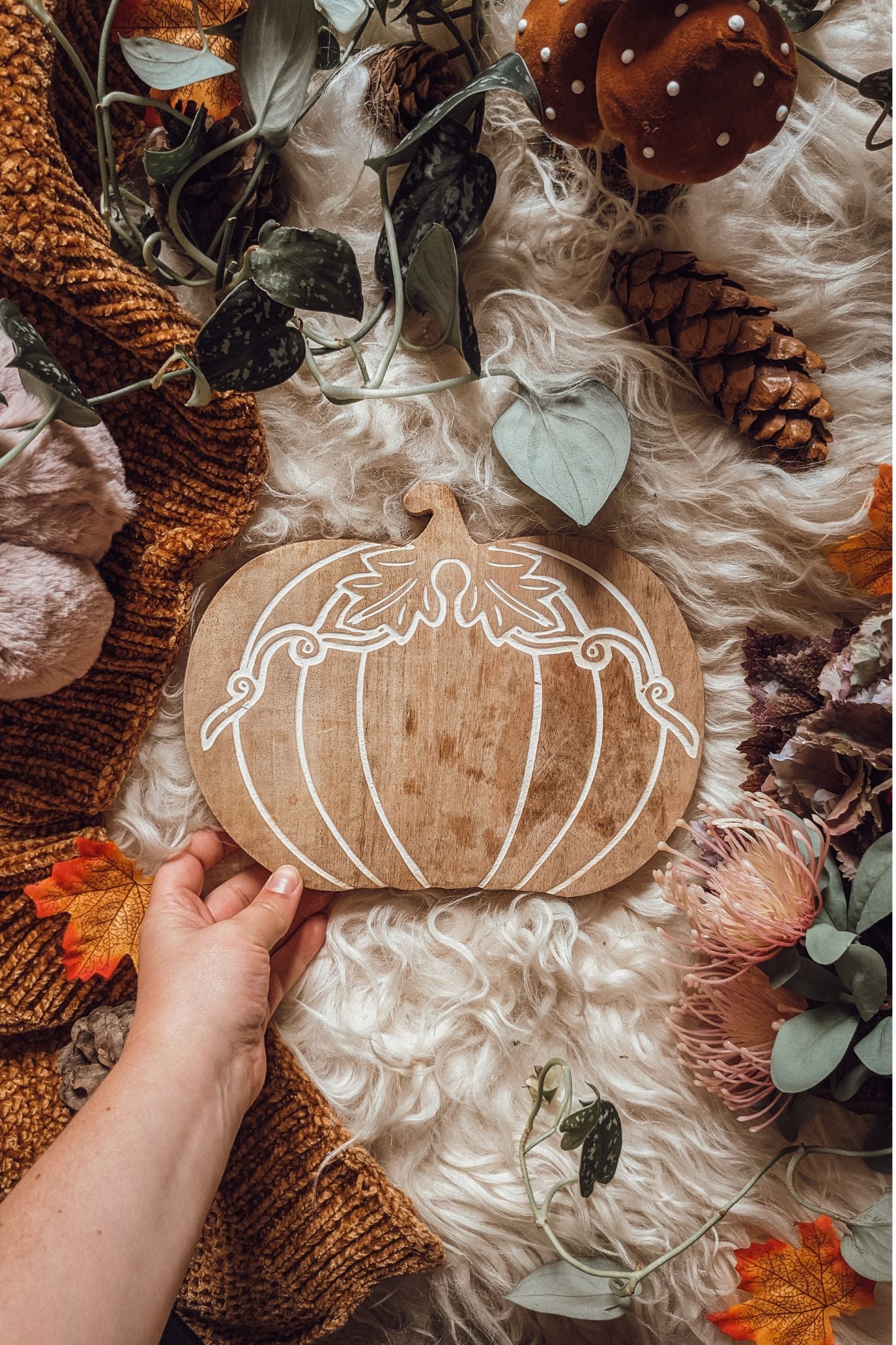 Pumpkin Patch Wooden Board