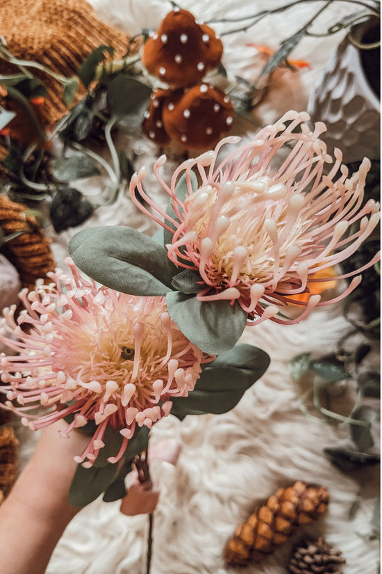 Pink Protea Floral Stem