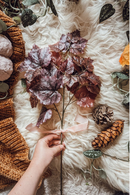 Purple Turning Leaves Stem