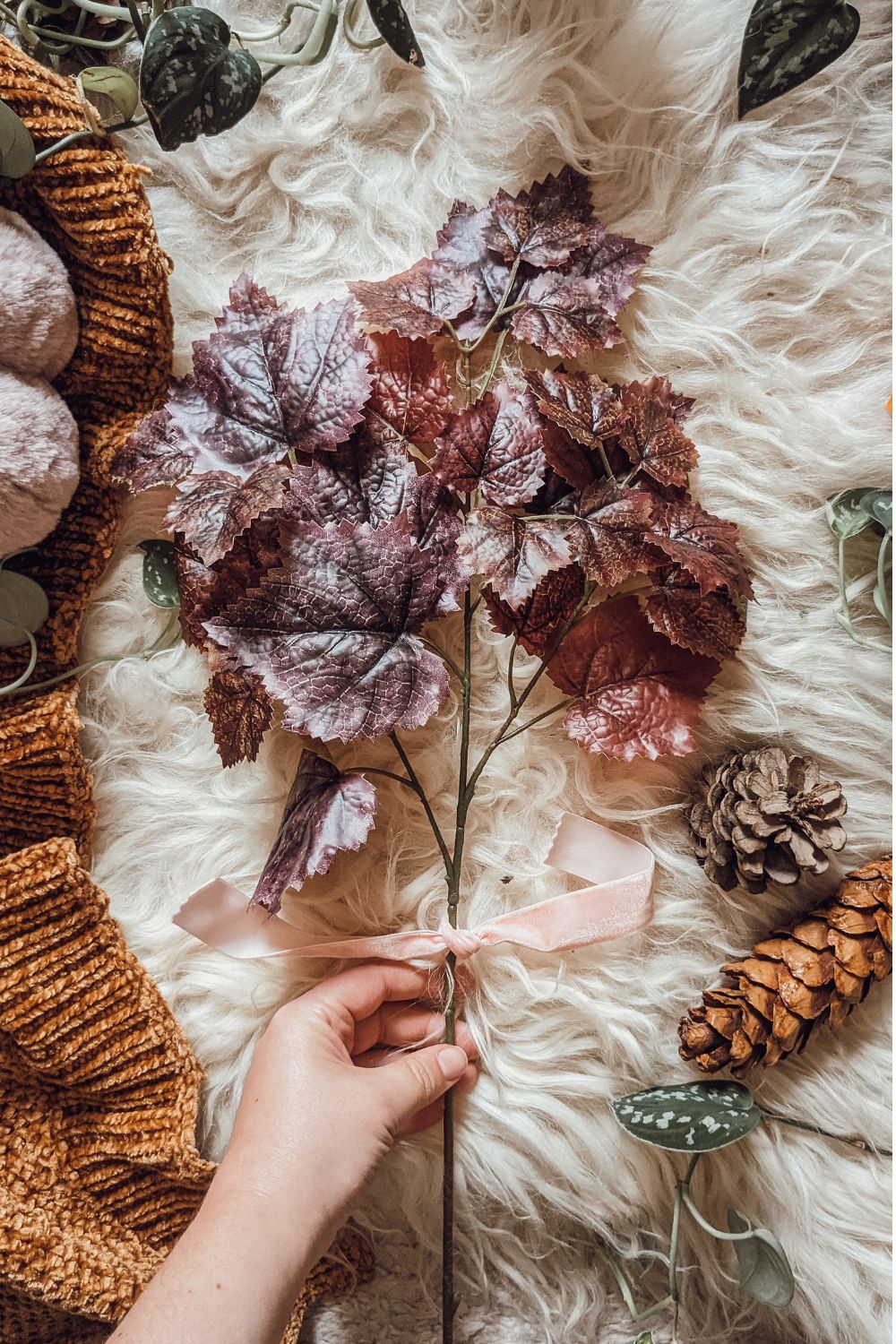 Purple Turning Leaves Stem