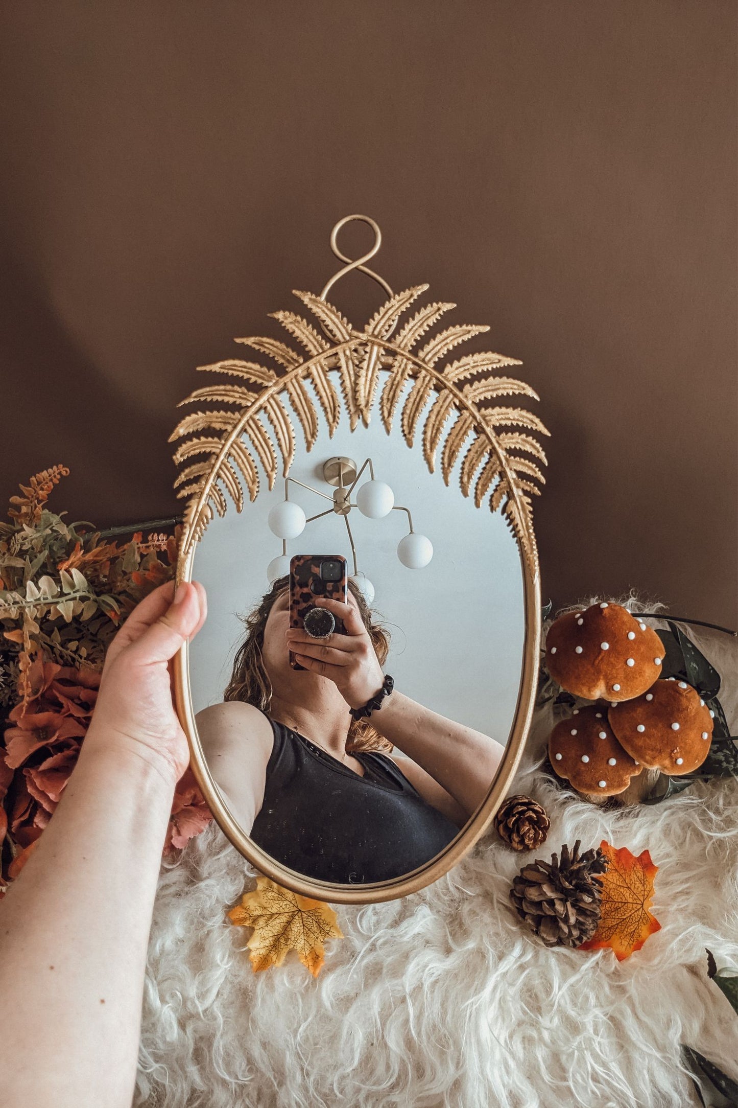 Vintage Fern Mirror