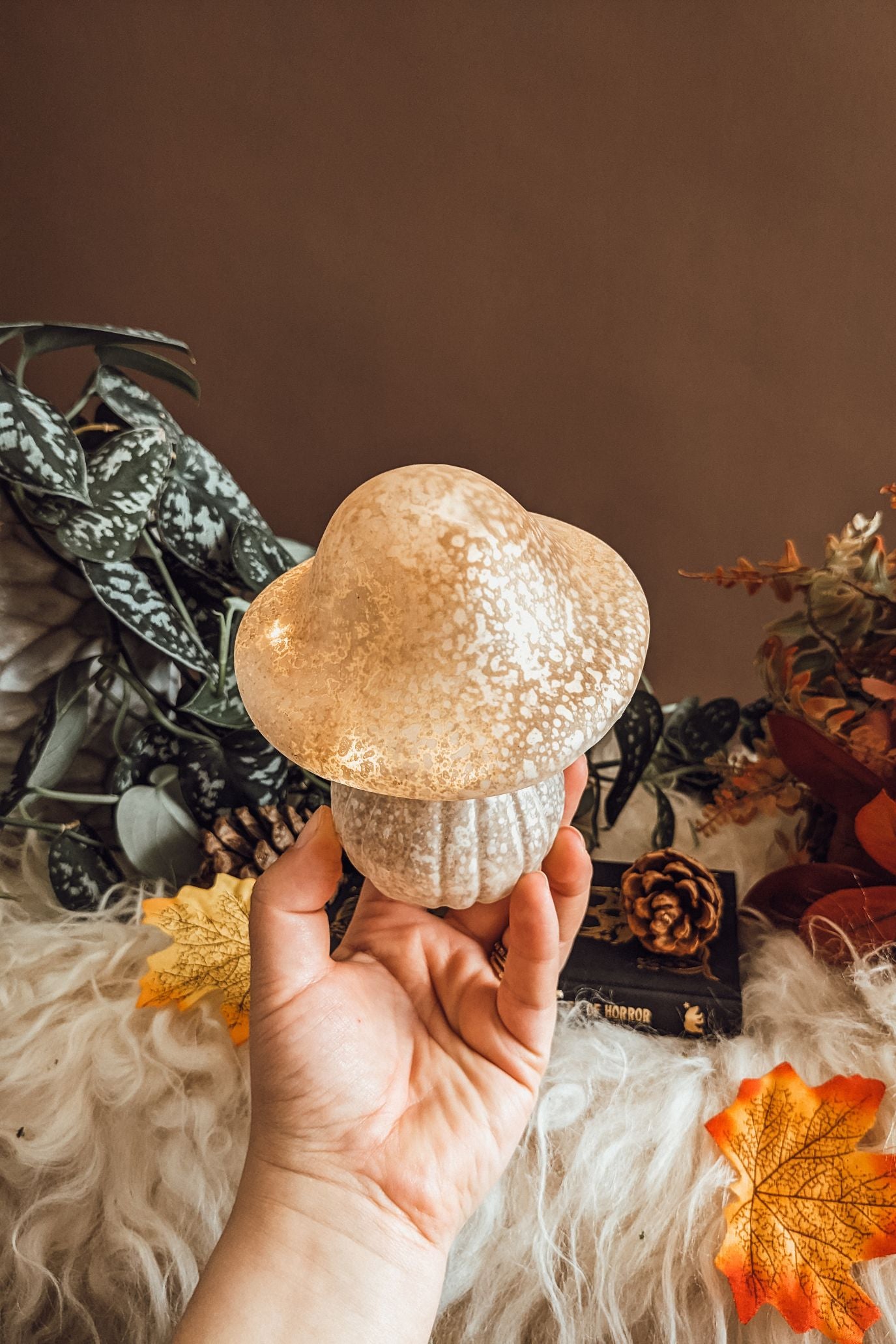 'Autumn Glow' Mushroom LED Light