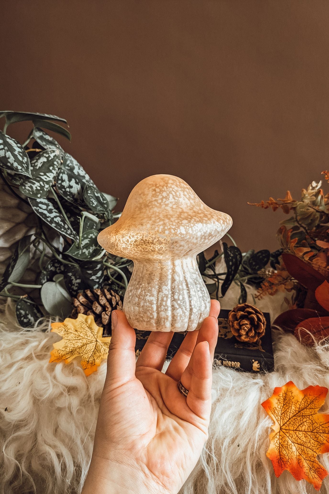 'Autumn Glow' Mushroom LED Light