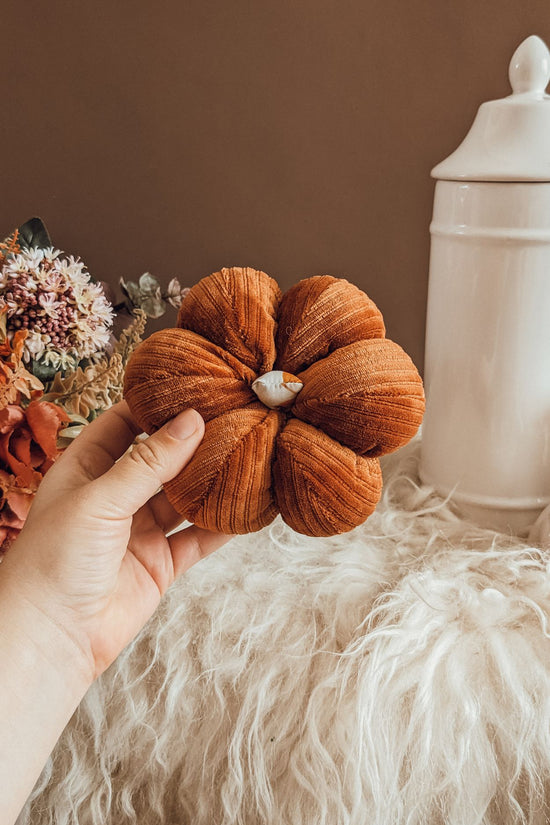 'Autumn Cord' Jersey Mini Pumpkin