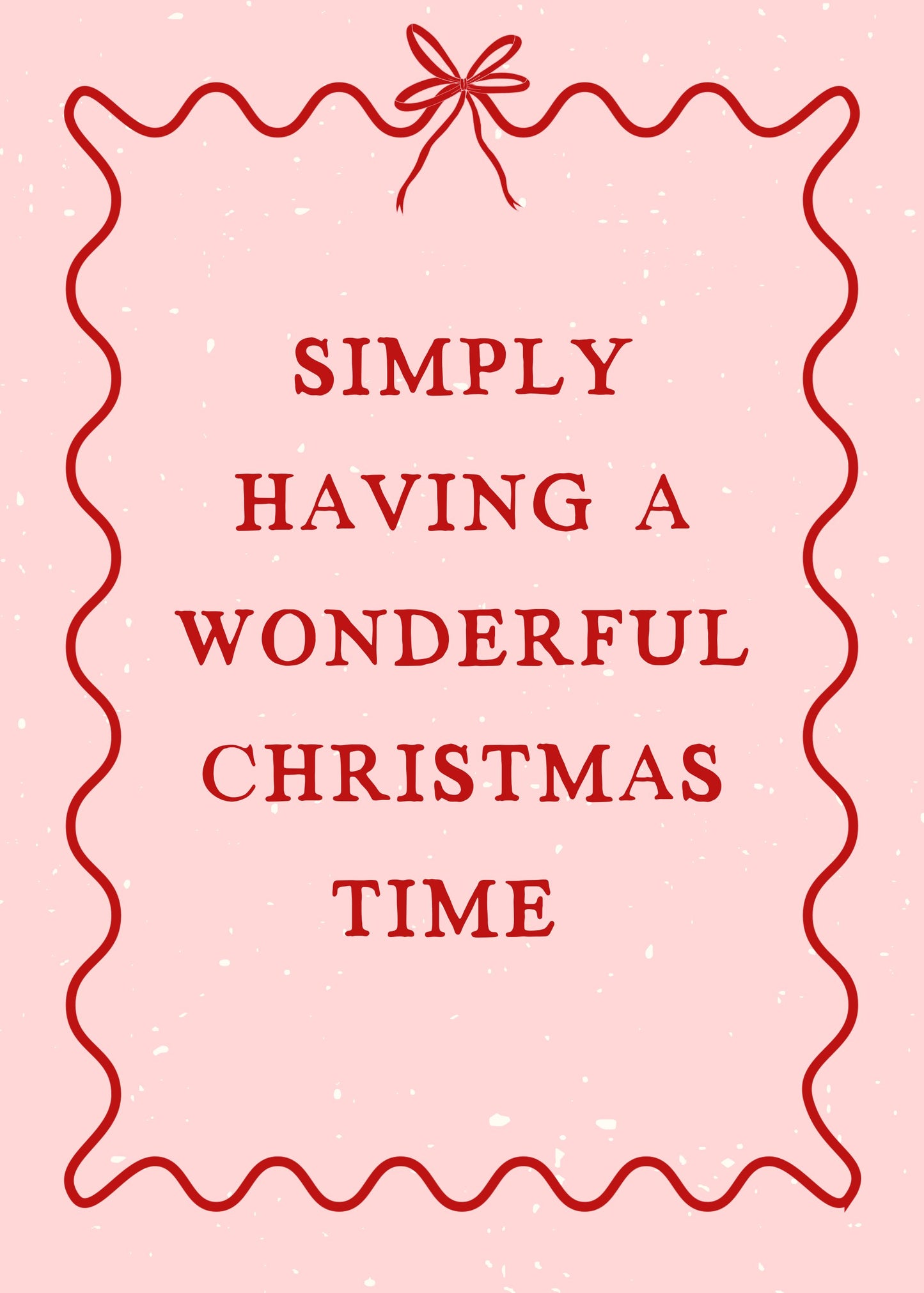 'Wonderful Christmas Time' Art Printable (Print At Home)